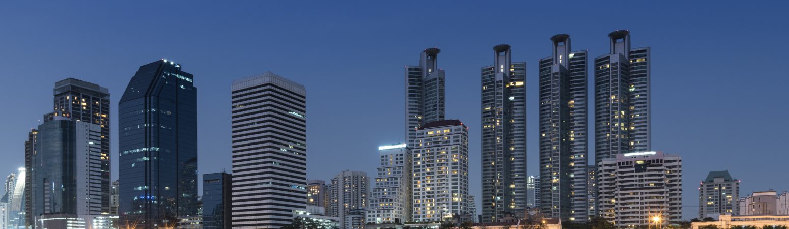 Cityscape bangkok night view